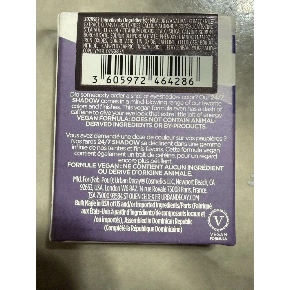Urban Decay Dumb Luck 24/7 Shadow New in Box Lot Of 2